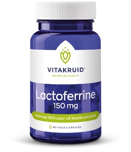 Vitakruid Lactoferrine Minimaal 95% Puur + Vitamine C Capsules 60VCP 