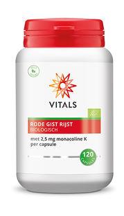 Vitals Rode Gist Rijst Biologisch Capsules 120CP 