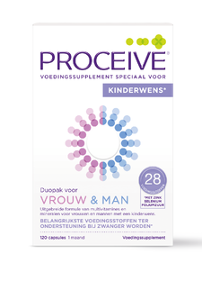 Proceive Kinderwens Duopak Vrouw & Man Capsules 120CP 