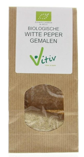 Vitiv Gemalen Witte Peper Bio 250GR 