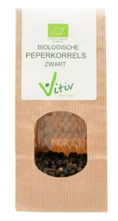 Vitiv Zwarte Peper Korrels Bio 1KG 