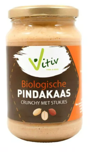 Vitiv Biologische Pindakaas Crunchy 350GR 