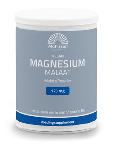 Mattisson HealthStyle Vegan Magnesium Malaat 173mg Poeder 200GR 