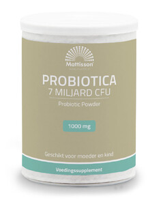 Mattisson HealthStyle Probiotica 7 Miljard CFU 1000mg Poeder 125GR 