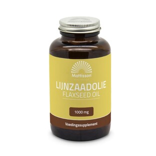 Mattisson HealthStyle Lijnzaadolie 1000mg Capsules 90CP 