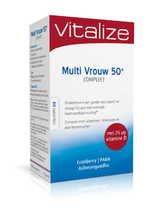 Vitalize Multi Vrouw 50+ Compleet Tabletten 60TB 