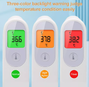 Cofoe Digitale Thermometer Infrarood Voorhoofd & Omgeving KF-HW-005 1ST 3 kleuren LED-scherm