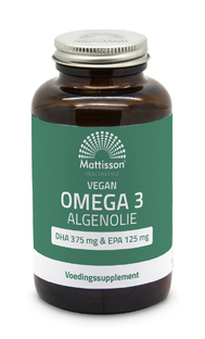 Mattisson HealthStyle Vegan Omega-3 Algenolie 120VCP 