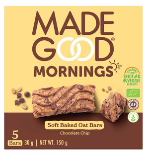 Made Good Mornings Biologisch Chocolade Chip Granolabar 150GR 