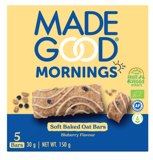 Made Good Mornings Biologisch Blueberry Granolabar 150GR 