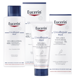 Eucerin UreaRepair PLUS 10% Urea Verzorging Set - Bodylotion en Voetcrème - 2 stuks 