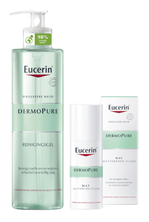 Eucerin DermoPure Gezichtsverzorgingsset - Reinigingsgel en Fluid - 2 Stuks 