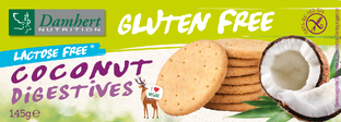 Damhert Gluten Free Coconut Digestives 145GR 