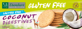 Damhert Gluten Free Coconut Digestives 145GR