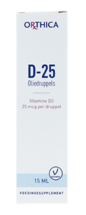 Orthica D-25 Oliedruppels 15ML 