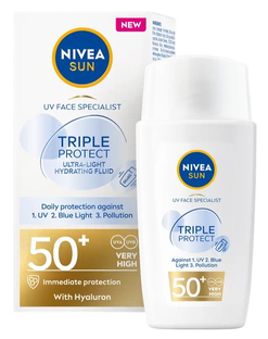 Nivea Sun Triple Protect SPF50+ Zonnebrandcrème 40ML 