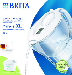 Brita Waterfilterkan Marella Wit XL + 1 Maxtra Filterpatroon 3,5LT 