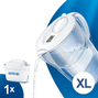 Brita Waterfilterkan Marella Wit XL + 1 Maxtra Filterpatroon 3,5LT brita XL filterkan