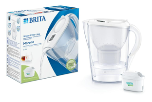 Brita Waterfilterkan Marella Wit + 1 Maxtra Filterpatroon 2,4LT 