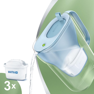 Brita Style Eco Waterfilterkan Blauw + 3 Maxtra Filterpatronen 2,4LT 