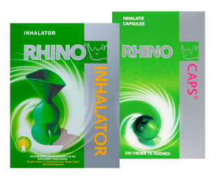 Rhino Caps Rhino Inhalator en Caps Combiset 2 Stuks 