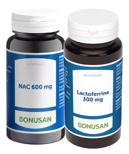 Bonusan NAC 600mg + Lactoferrine 300mg - Combiset 2 Stuks 