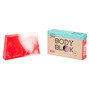 blokzeep Body Bar Roos 100GR zeepblok roos met verpakking