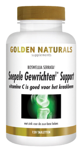 Golden Naturals Soepele Gewrichten & Kraakbeen Support Tabletten 120TB 