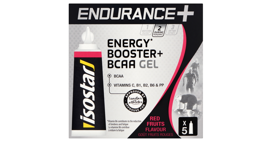 Isostar Energy Booster+ BCAA Gel Red Fruits | De Online Drogist