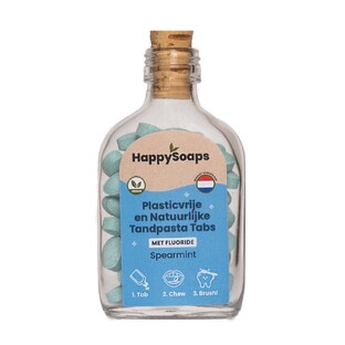 HappySoaps Fluoride Tandpasta Spearmint Tabs 130GR 