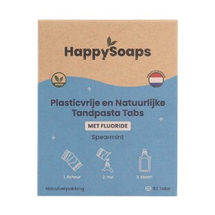 HappySoaps Fluoride Tandpasta Navulling Tabs 130GR 