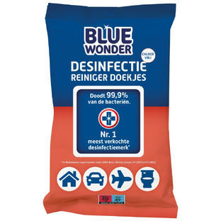 Blue Wonder Desinfectie Reiniger Doekjes 20ST 