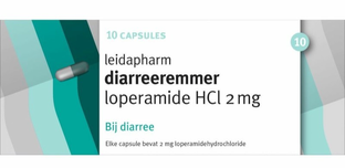 Leidapharm Diarreeremmers 2mg Loperamide 10CP 