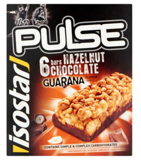 Isostar Pulse Sportreep Hazelnoot Chocolade 6ST 