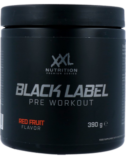 XXL Nutrition Black Label Pre-workout - Red Fruit 390GR 