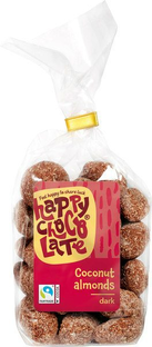 Happy Chocolate Puurchocolade Amandelen met Kokos 175GR 