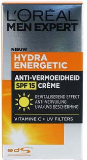 L'Oréal Paris Men Expert Hydra Energetic Anti Vermoeidheid Creme SPF 15 50ML 