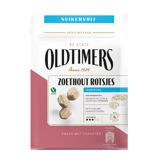 Autodrop Oldtimers Zoethout Rotsjes Suikervrij 100GR 