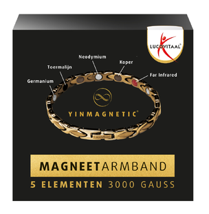 Lucovitaal Yinmagnetic Magneet Armband Goud 1ST 