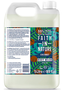 Faith in Nature Coconut Bodywash Navulverpakking 5LT 