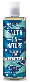 De Online Drogist Faith in Nature Fragrance Free Bodywash 400ML aanbieding