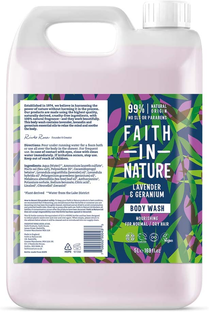 Faith in Nature Lavender & Geranium Bodywash Navulverpakking 5LT 