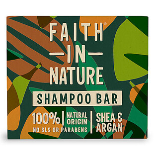 Faith in Nature Shea & Argan Shampoobar 85GR 