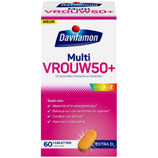 Davitamon Davita Multi Vrouw 50 Plus - extra D3 60TB 