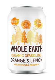 Whole Earth Organic Sparkling Orange & Lemon 330ML 