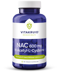 Vitakruid NAC 600mg N-Acetyl-L-Cysteïne Vega Capsules 90VCP 