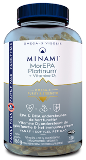 Minami MorEPA Platinum + Vitamine D3 Softgels 120SG 