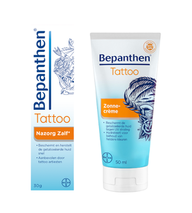 Bepanthen Tattoo Zomerpakket - Nazorg Zalf en Zonnecrème 2 Stuks 