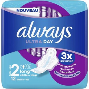 Always Ultra Day Maandverband Long Met Vleugels 12ST 