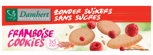 Damhert Framboise Cookies Suikervrij 90GR 